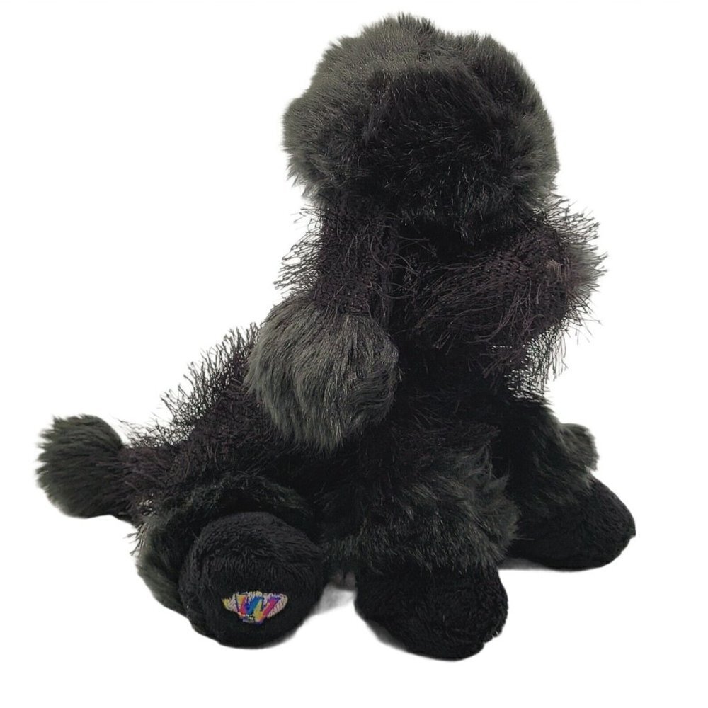 Ganz Webkinz Black Poodle HM191 Plush Eyelash Yarn No Code Stuffed Animals